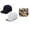 White, Black, variant on Solid White Baseball Cap Hat with Adjustable Buckle Back, Unisex with 10 Assorted Iron On Patches