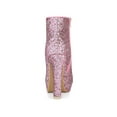 thumbnail image 2 of Unique Bargains Women's Glitter Peep Toe Platform Block High Heel Boots, 2 of 8