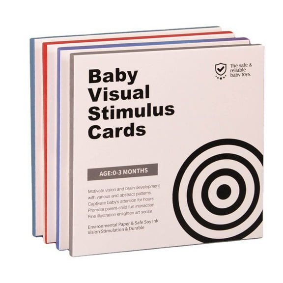 BUTOMKY High Contrast Baby Flashcards - 5.5''×5.5'' Black White & Colorful Visual Stimulation Cards, Sensory & Brain Development Learning Toys for Newborns Infants 0-3-6-12-36 Months, Shower Gift