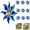 02# Blue, variant on 10 Pack Reflective Yellow Pinwheels, Extra Sparkly Pin Wheel for Garden Decor, Bird Repellent Devices Deterrent to Scare Birds Away from Yard Patio Farm Yellow