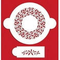 thumbnail image 2 of Designer Stencils Holly Ring and Side Cake Stencil, Beige/semi-transparent, 2 of 4