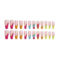 thumbnail image 1 of Length Coffin Fake Nail Scratch Resistant Press-on Fingernails Removable Trimble Nail Tip Adjustable Manicure Stickers Girls Type 1, 1 of 6