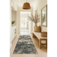 thumbnail image 2 of Rug Branch Havana 2' x 30' (Exact Size: 2'3" x 30') Geometric Indoor Runner Rug, Grey Beige, Contemporary - Entryway, Hallway, Bathroom, and Kitchen, 2 of 6