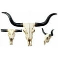 thumbnail image 4 of Ebros Large 27"Wide Longhorn Steer Cow Skull Wall Head Hanging Sculpture Plaque, 4 of 9