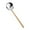 004_Silver, variant on Spoons Set Wooden Handle Hot Pot Spoon 304 Stainless Steel Soup Spoon Anti Hot Handle Colander