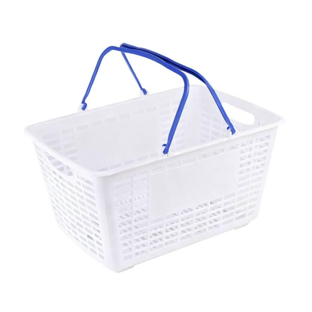 Cesta de la compra Cesta de supermercado Multifunción Ligera Ergonómica Supermercado Azul