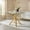 Gold, variant on Demi Bonn 39" Round Glass Dining Table with X-Frame, 2-4 Seaters Modern Compact Table for Small Spaces, Kitchen & Dining Room, Gold