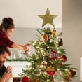 thumbnail image 4 of DJN 2025 New Event & Party Christmas Tree Decoration 10 Inch Gold Glitter Hollow Design Christmas Tree Decoration With Tree Decorated Metal Gold C, 4 of 4
