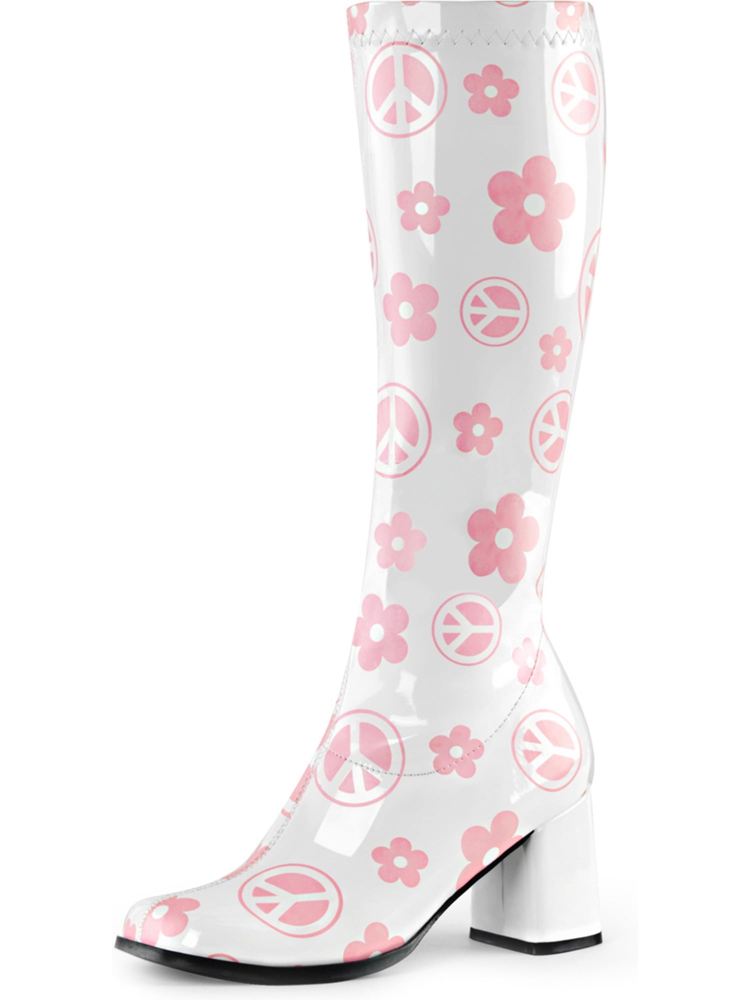 pink gogo boots womens