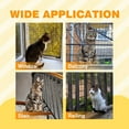 thumbnail image 5 of WOVTE Cat Balcony Rail Net Anti-Fall Netting for Pets Mesh Fence, Steel Wire Reinforced Cat Net for Balcony, Windows, Stair and Patio, Black Nylon, 10 x 26ft, 5 of 5
