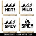 thumbnail image 2 of Flavor Heat Mild Spicy Hot Fire Rubber Stamp Set for Scrapbooking Crafting Stamping - Mini 1/2 Inch, 2 of 7