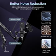 Podcast Equipment Bundle for 2, Recording Studio Package with Podcast Microphone, Audio Mixer,Pro Audio Interface, Studio Equipment for Gamer Podcasting,Recording,Vlog Living,Streaming,YouTube,TikTok
