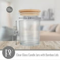 thumbnail image 3 of Pavelle Glass Candle Jars with Bamboo Lids for Candle Making, Candles Storage & More, 3 of 7
