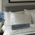 thumbnail image 2 of Cervical Neck Roll Memory Foam Pillow, Round Support for Neck, Legs, Back and Spine During Sleep - Gray Velour Cover - 4" x 17", 2 of 6