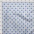 thumbnail image 4 of oneOone Georgette Viscose Medium Blue Fabric Floral Craft Projects Decor Fabric Printed By The Yard 42 Inch Wide, 4 of 4