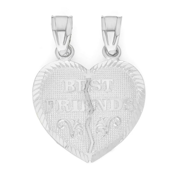 925 Sterling Silver BFF Pendant for Couples - Best Friend Jewelry