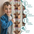 thumbnail image 3 of Blackout Kids Curtains,Flower and Highland Cow Childrens Insulated Curtains Set Of 2,Bedroom Essentials,Toddler Room Decor 52"x63"(132x160cm), 3 of 4