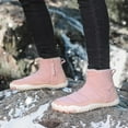 thumbnail image 6 of Women Men Winter Snow Boots Barefoot Shoes Warm Fur Lined Minimalist Wide Toe Box Zipper Closure Non Slip Chelsea Ankle Boots, 6 of 10