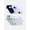Green Flowers, variant on No Boundaries Women’s Low Cut Socks, 10 Pack, Shoe Sizes 4-10