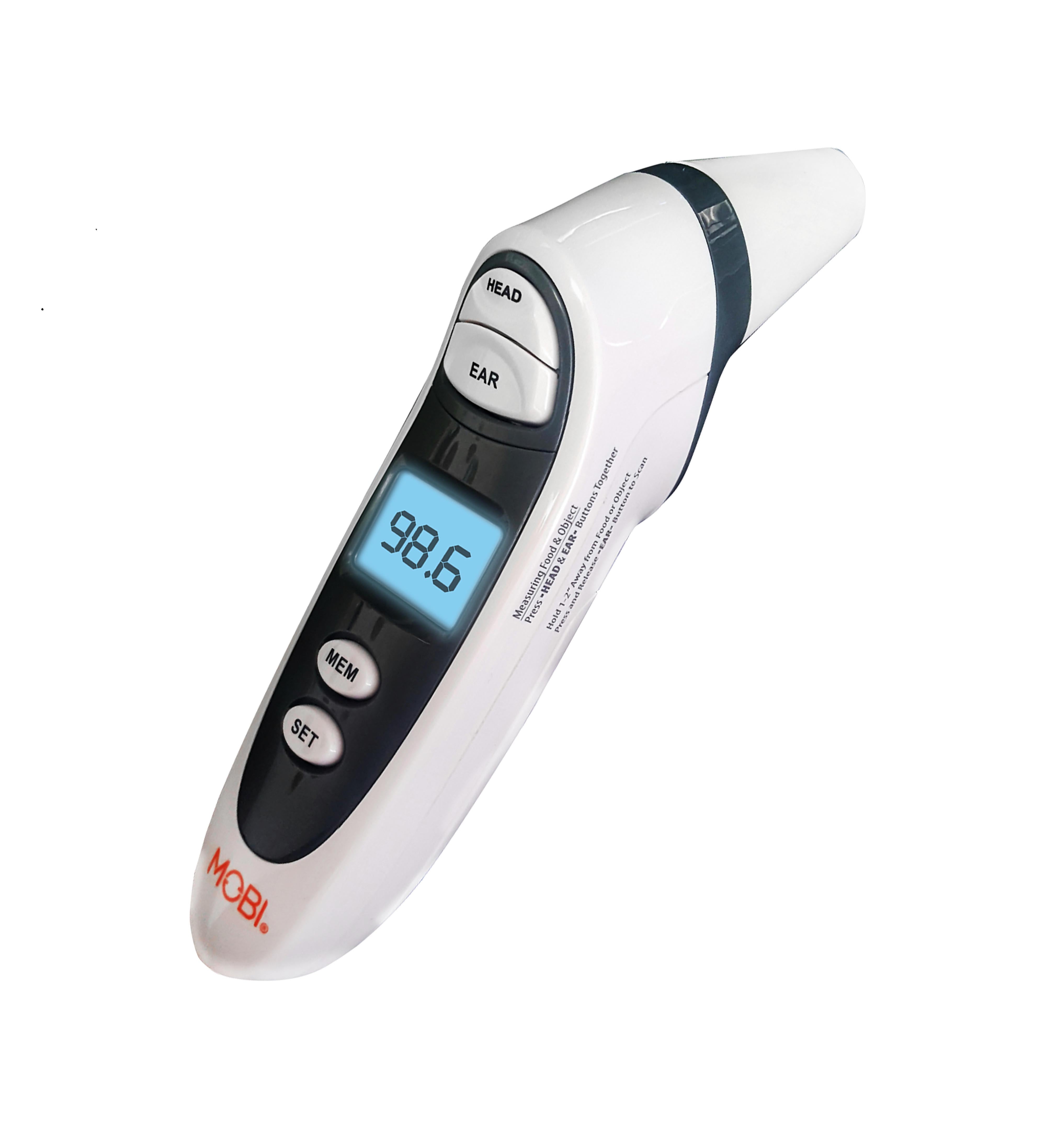 Mobi DualScan Prime Ear and Forehead Thermometer
