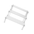 thumbnail image 2 of Acrylic Display Stand Riser for Jewelry Models Toys exhibition stand action Storage, Stand (Color : 3 Tiers Widh 27x21cm, 2 of 7