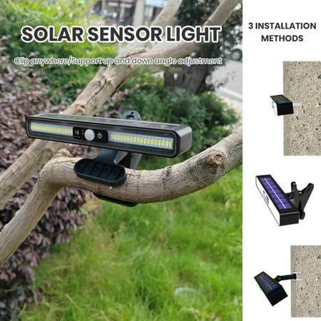 

Yanerim Solar Landscape LED Lamp Waterproof Decorative Stair Clip Light Human Induction Solar Light Wall Hanging Light Home Outdoor Garden Lighting Equipment