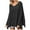 Black-04, variant on STETMN Plus Size Sweaters for Women V Neck Side Slit Long Sleeve Knit Pullover Tops Casual Fall Clothes