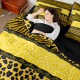 thumbnail image 4 of Homewish Cheetah Zebra Print Bedding Comforter Set 7-Piece for Teens Female Men,Retro Vintage Aesthetic King Bedding Sets,Abstract Geometric Stripes Ultra Soft Bed Sheets,Lightweight Room Decor, 4 of 8
