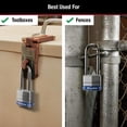 thumbnail image 4 of Padlock Master Lock 1TRILJ Outdoor Silver, paquete de 3 con llaves, 4 of 6