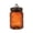 Brown, variant on 23.7 Fl oz Vintage Glass Jar with Lid, Airtight Food Storage Container, Embossed Kitchen Canister with Pumpkin Knob Lid for Sugar, Coffee, Tea, Candy, Cookies, Pasta, Cereal, Decorative Pantry Jar