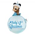 thumbnail image 2 of Disney Parks Mickey Baby's First Christmas Glass Ball Ornament New With Tags, 2 of 3