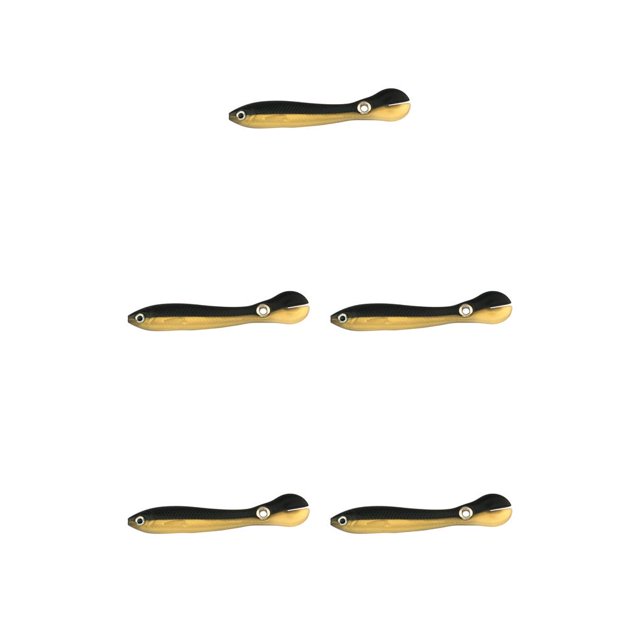 Advancent 10 piezas de señuelo de pesca falso elástico cebo de agua dulce atracción Swimbaits PVC Crankbait Tackle 10 cm tipo 1 Tipo 1 5piezas