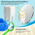 thumbnail image 7 of Disposable Dental Mirrors with Spatula Handle, Individually Wrapped, 100 Pack – Green, 7 of 7