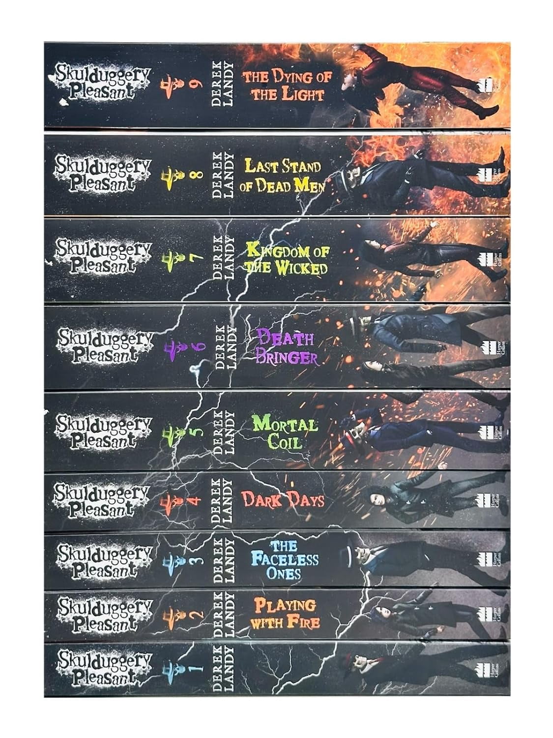 Skulduggery Pleasant Complete 9 Book Collection Set by Derek Landy – Fantasy Adventure Series (Books 1–9)