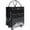 Black, variant on Reusable Grocery Bag On Wheels (Medium, Glitter Pink), Shopping Trolley, Rolling Tote with 8 Pockets and Zipper Cover, Foldable, Heavy Duty Handles, Carries Up to 66 LBS