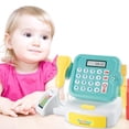 thumbnail image 3 of Simulated Supermarket Checkout Counter Role Cashier Register Toy (Green), 3 of 4