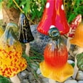 thumbnail image 3 of ZenCart Planter Insert Ceramic Mushroom Colorful Glazed Mushroom Decoration Hand-Painted Toadstools Sculptures for Outdoor Fairy Garden Decor, 3 of 8
