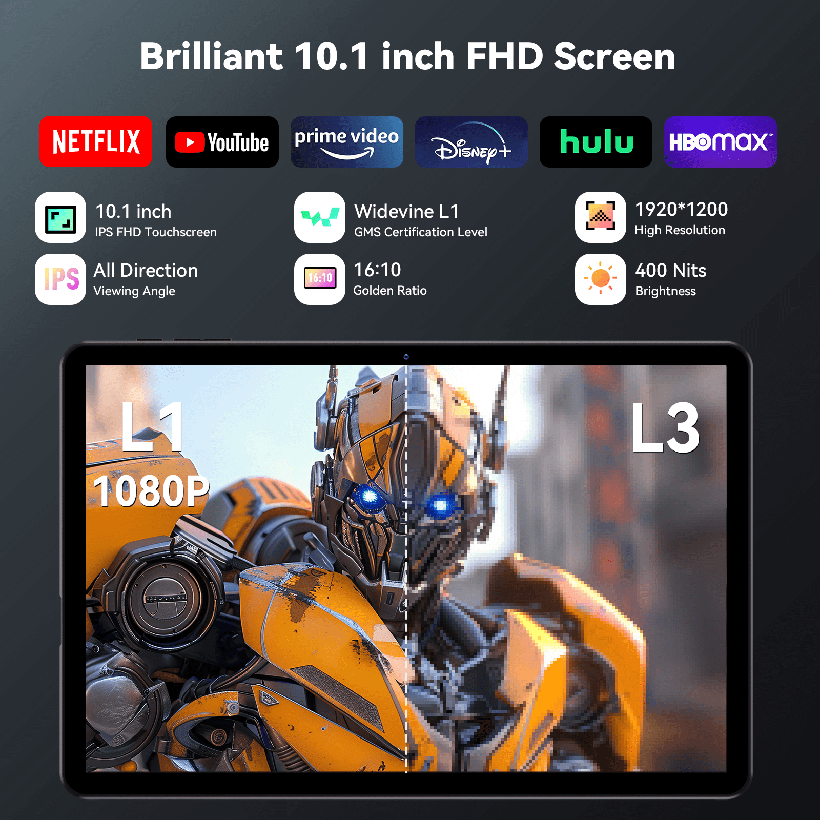 Android 14 Tablet 10 inch Tablets , Headwolf WPad5 Unisoc T606 Octa Core FHD 1920 * 1200 Display Android Tablet, 8GB RAM + 128GB ROM, Widevine L1 , 2024 Latest Wifi Tablet PC - Walmart.com Android 14 Tablet 10 inch Tablets , Headwolf WPad5 Unisoc T606 Octa Core FHD 1920 * 1200 Display Android Tablet, 8GB RAM + 128GB ROM, Widevine L1 , 2024 Latest Wifi Tablet PC - Walmart.com