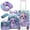 Purple Cat, variant on Kids Carry on Luggage Sets for Girls with Travel Neck Pillow School Backpack,Pink Suitcases with Wheels Hardshell Suitcase Set Airline Approved 16 Inch