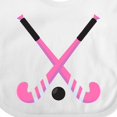 thumbnail image 4 of Inktastic Field Hockey Sticks Girls Baby Bib, 4 of 4