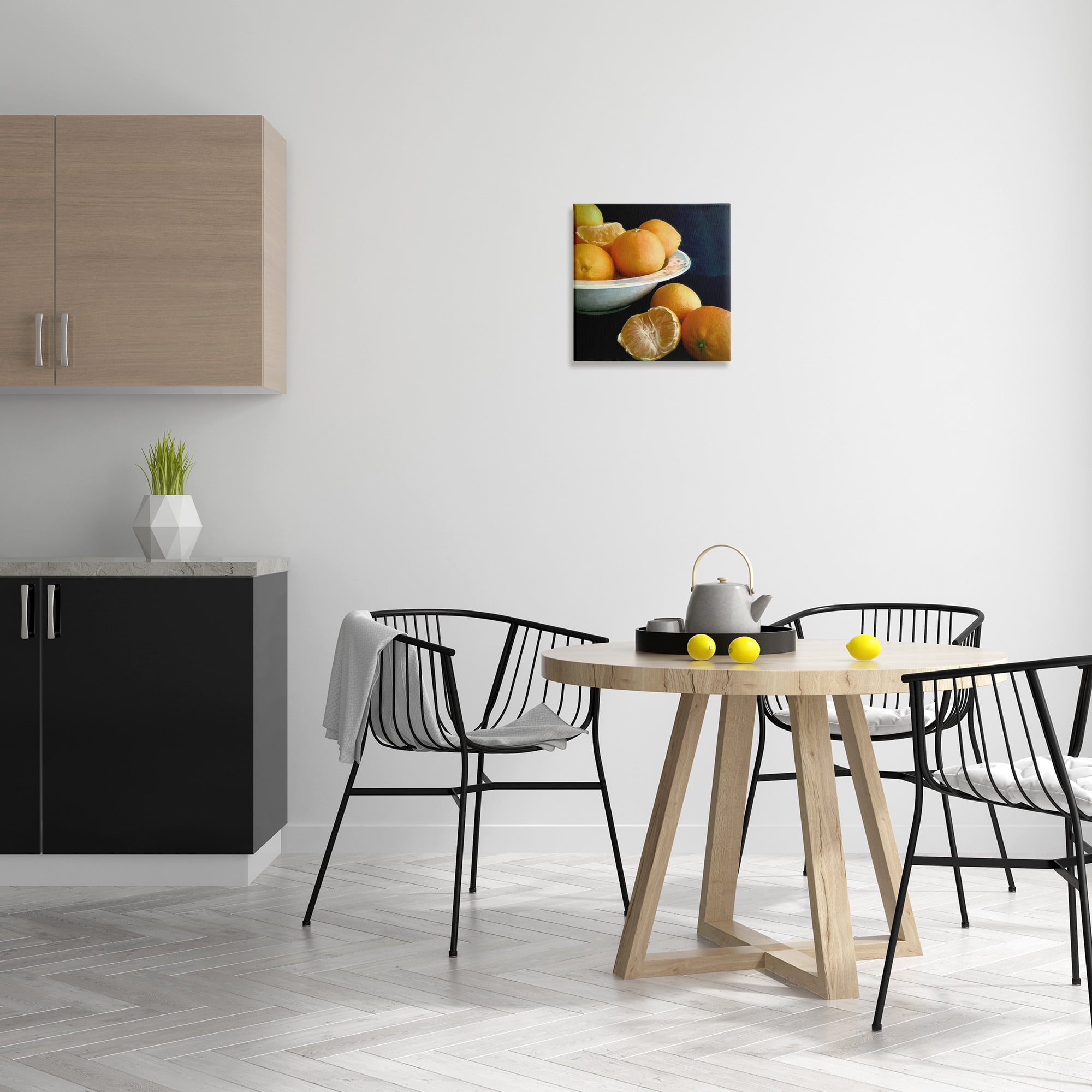 Stupell Industries Peeled Oranges Still Life Food & Beverage Painting Gallery Wrapped Canvas Art Print Wall Art, 17 x 17