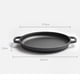 thumbnail image 3 of Sartén de Hierro Fundido para Barbacoa y Camping, Sartén Antiadherente de Doble Asa para Panqueques y Pizza, Sartén para Cocinar Carne de Cerdo y Pollo, Sartén para Cocinar, 3 of 5
