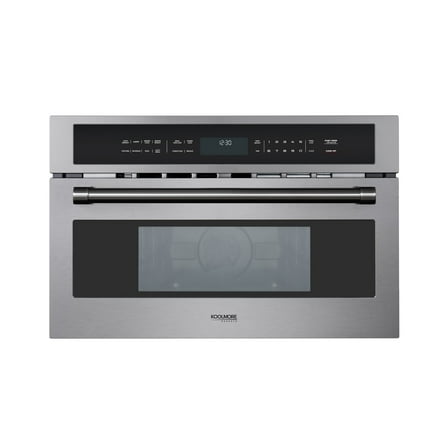 30 In. Black Stainless Steel Built-in Convection Microwave Oven with Speed and Sensor Cooking, 1.6 Cu. Ft.