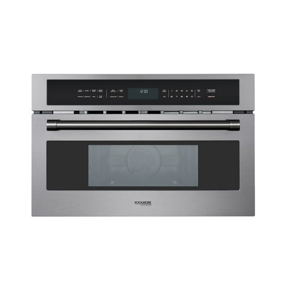 30 In. Black Stainless Steel Built-in Convection Microwave Oven with Speed and Sensor Cooking, 1.6 Cu. Ft.