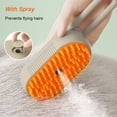 thumbnail image 5 of Cat Dog Brush, USB Rechargeable Pet Grooming Comb With Electric Water Spray, Dog Cat Massage Brush for Short Long Haired Pets Brush Massage-Self Cleaning (Coffee No-Rinse Liquid), 5 of 9