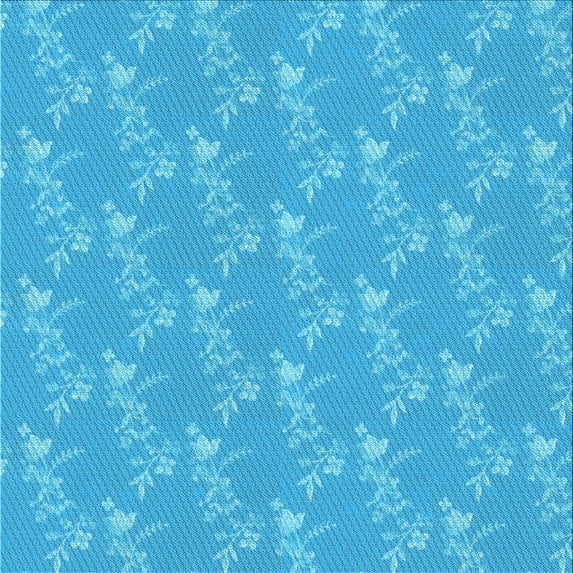 Ahgly Company Indoor Square Patterned Bright Turquoise Blue Area Rugs, 5' Square