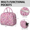 thumbnail image 6 of Lunch Bag Lunch Box for Women Reusable Insulated Lunch Bags,Water-Resistant Strawberry Pattern Cooler Lunch Tote Bag, Large Capacity for Work Travel Picnic, 6 of 6