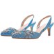 thumbnail image 2 of Elegant Rhinestone Women Sandals High Heel Design Wedding Prom Party Comfortable Fit 1 Pair, 2 of 2