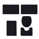 thumbnail image 2 of Isvgxsz Clearance Bathroom Rugs Sets 5 Piece,Memory Foam Bathroom Mats Set Extra Thick, Non Slip Bath Mats for Bathroom, Water Absorbent, Washable Dark Bath Rugs for Tub, Toilet and Floor, 2 of 7