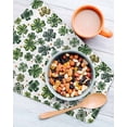 thumbnail image 3 of St Patrick's Day Kitchen Dish Towels for Drying Dishes Set of 2, Spring Four Leaf Shamrock Spring Watercolor Waffle Weave Microfiber Hand Tea Bathroom Towels Quick Dry & Absorbent Towel 12x12, 3 of 7